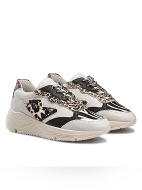 Russell & Bromley SING Wedge Dad Runner / Calf Leather & Suede / Trainers 41